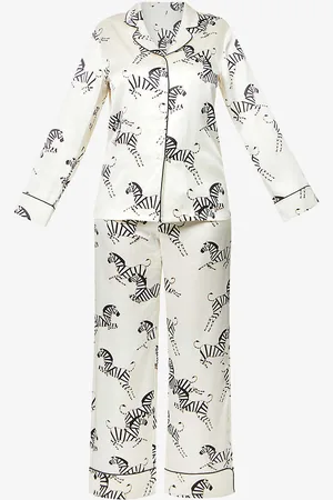 Olivia von Halle Zebedee Silk-satin Pyjama Set