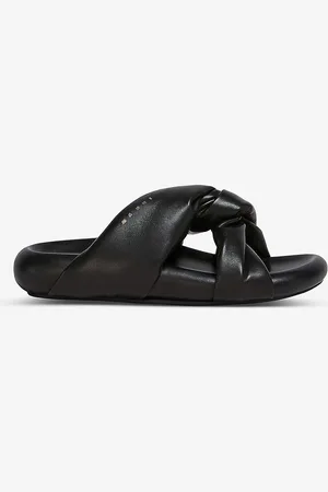 Marni Bubble Twisted Top-strap Leather Sandals