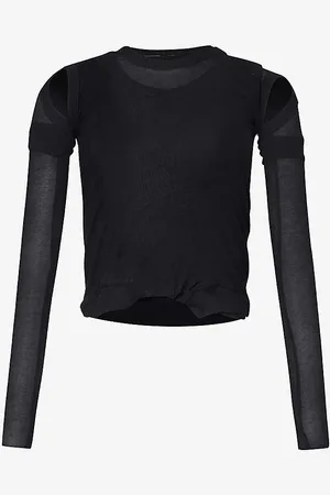 Rick Owens Long-sleeved Slim-fit Cotton-jersey Top