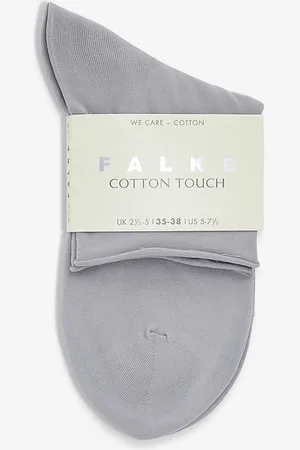 Falke Cotton Touch Rolled-cuff Stretch-cotton-blend Socks