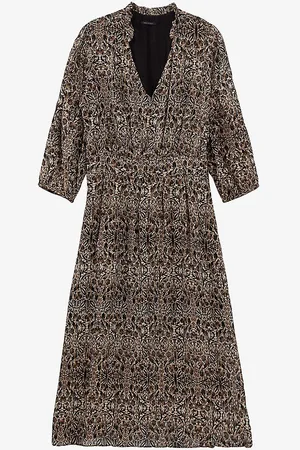 IKKS Arabesque-print Woven Midi Dress