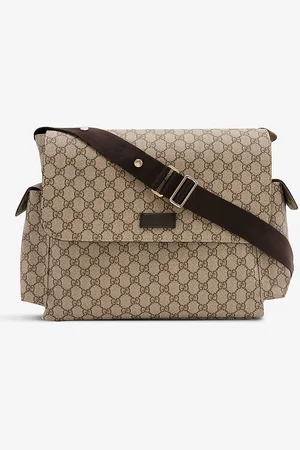 Gucci Monogram-print Shoulder-strap Coated-canvas Baby Changing Bag