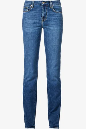 7 for all Mankind Kimmie Straight-leg Mid-rise Stretch-denim Jeans