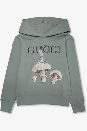 Gucci Graphic-print Long-sleeve Cotton-jersey Hoody 4-12 Years