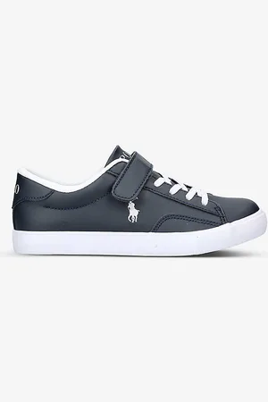 Ralph Lauren Theron V Embroidered-logo Faux-leather Trainers 4-8 Years