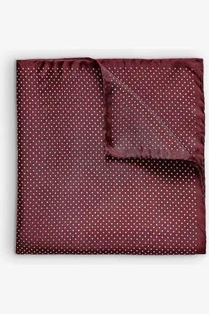 Eton Polka-dot Silk Pocket Square