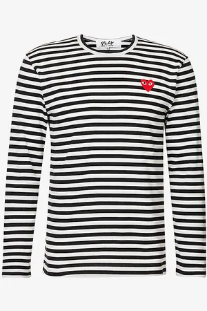 Comme des Garçons Striped Cotton Jumper