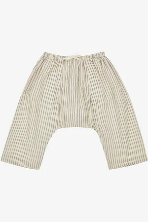 Caramel Linum Geometric-print Cotton Baby Trousers 3-24 Months