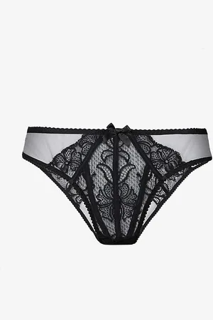 Agent Provocateur Rozlyn High-leg Mesh and Lace Briefs