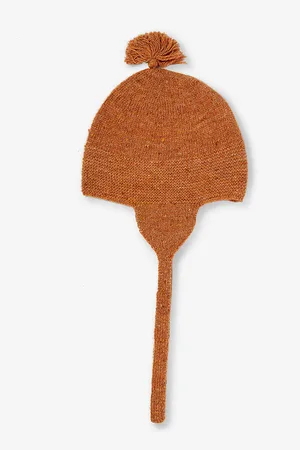 Organic Zoo Pompom-embellishment Wool Beanie 0-12 Months