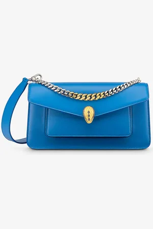 Bvlgari Serpenti East-west Maxi Chain Medium Leather Shoulder Bag