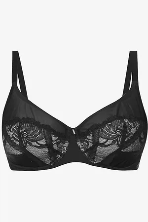 Chantelle Orangerie Floral-embellished Underwired Stretch-lace Bra