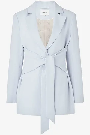 By Malina Chloe Wrap-front Stretch-woven Blazer