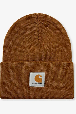 Carhartt Brand-patch Ribbed Knitted Beanie