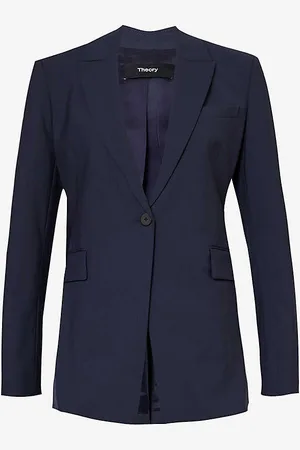 THEORY Etiennette Single-breasted Relaxed-fit Wool-blend Jacket