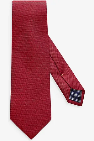 Eton Geometric-weave Silk Tie