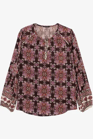 IKKS Boho-print Woven Top