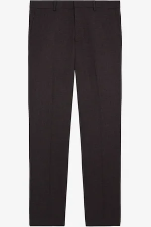 The Kooples Houndstooth Slim-fit Straight-leg Stretch-wool Trousers