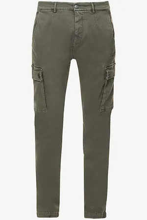 Replay Jaan Regular-fit Tapered-leg Stretch-cotton Blend Cargo Trousers