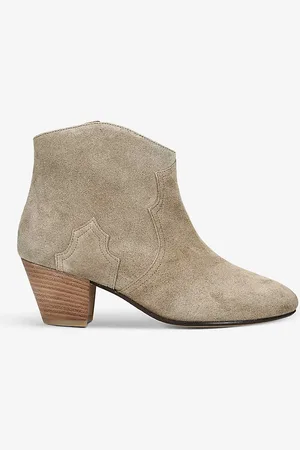 Isabel Marant Dicker Contrast-sole Suede Heeled Ankle Boots