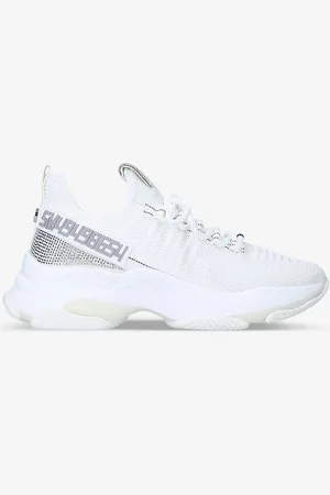 Steve Madden Maxilla-r Rhinestone-embellished Knitted Trainers