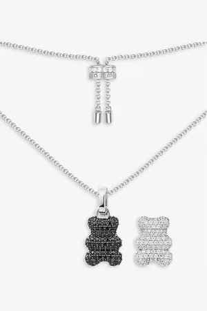 APM Monaco Baby Mood Yummy Bear Sterling- and Zirconia Necklace