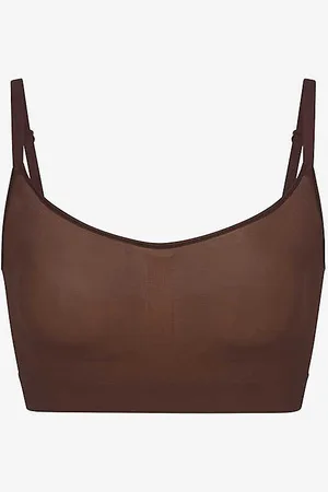 SKIMS Everyday Round-neck Stretch-woven Bra