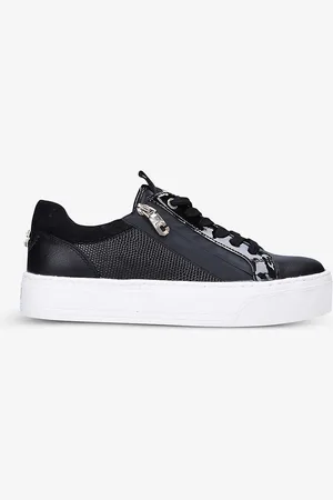 Carvela Junior Zip Chunky-soled Low-top Faux Leather Trainers