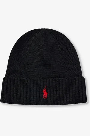 Ralph Lauren Brand-embroidered Folded-brim Wool Beanie