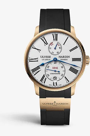 Ulysse Nardin 1182-310-3/40 Marine Torpilleur 18ct Yellow-gold and Rubber Automatic Watch