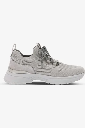 Carvela Adorn Contrast-panel Knitted Low-top Trainers