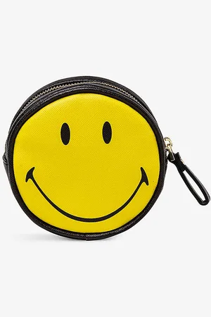 SELETTI Smiley Faux-leather Coin Purse