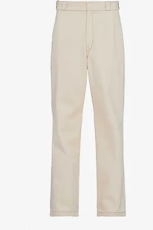 Prada Bull Brand-plaque Straight-leg Jeans