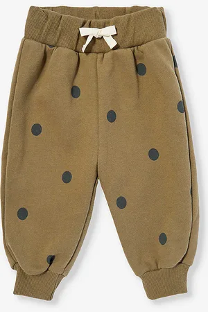 Organic Zoo Dots Polka Dot-pattern Organic Cotton-jersey Jogging Bottoms 3 Months-3 Years