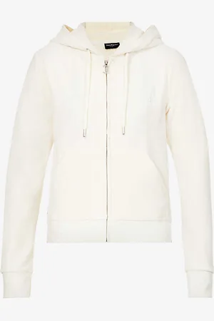 Juicy Couture Regular-fit Logo-embroidered Velour Hoody