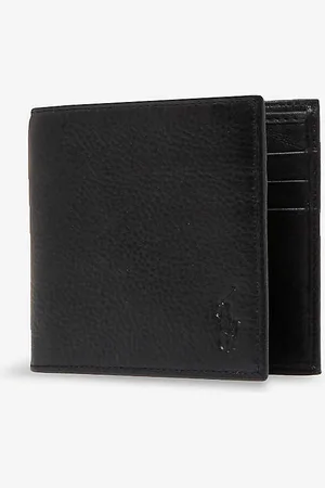 Ralph Lauren Pony-embossed Pebbled Leather Billfold Wallet