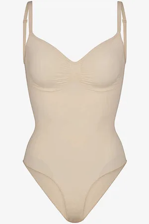 SKIMS Sculpt Ruched Stretch-woven Body