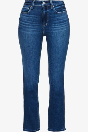 Paige Cindy Straight-leg High-rise Stretch-denim Jeans