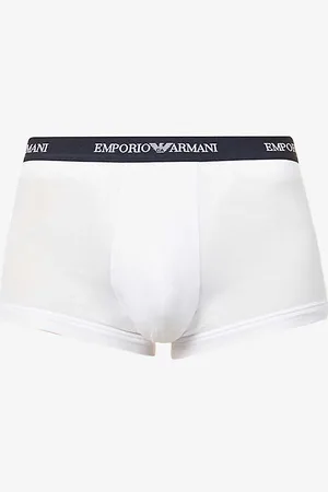Emporio Armani Pack of Three Logo-embellished Stretch-cotton Boxers