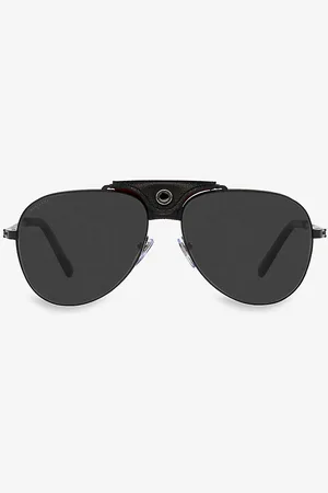 Bvlgari Bv5061q Pilot-frame Metal Sunglasses