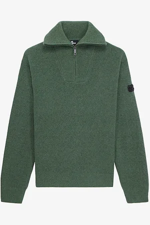 The Kooples Zip-neck Regular-fit Wool and Alpaca-blend Jumper