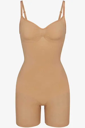 SKIMS Sculpt Ruched Stretch-woven Body