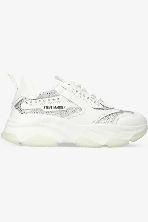 Steve Madden Possession R Embellished Faux-leather and Mesh Trainers 7-9 Years