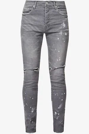 Purple Brand Ripped Slim-fit Skinny Stretch-denim Jeans