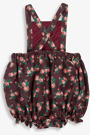 Caramel Clam Floral-print Cotton Romper 3-24 Months