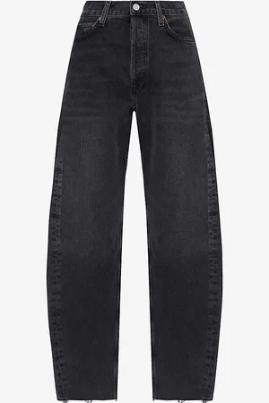 AGOLDE Luna Pieced Straight-leg High-rise Organic-cotton Jeans