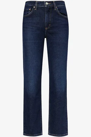 AGOLDE Kye Cropped Straight-leg Mid-rise Stretch-organic-denim-blend Jeans
