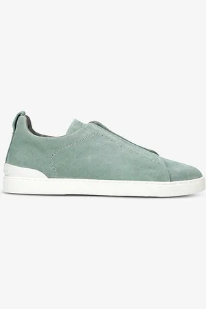Ermenegildo Zegna Triple Stitch Panelled Suede Low-top Trainers