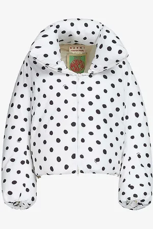 Marni Polka-dot High-neck Shell Jacket