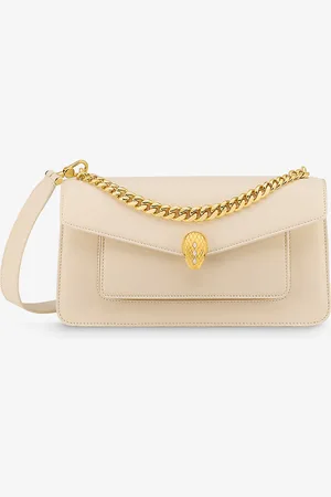 Bvlgari Serpenti East-west Maxi Chain Medium Leather Shoulder Bag